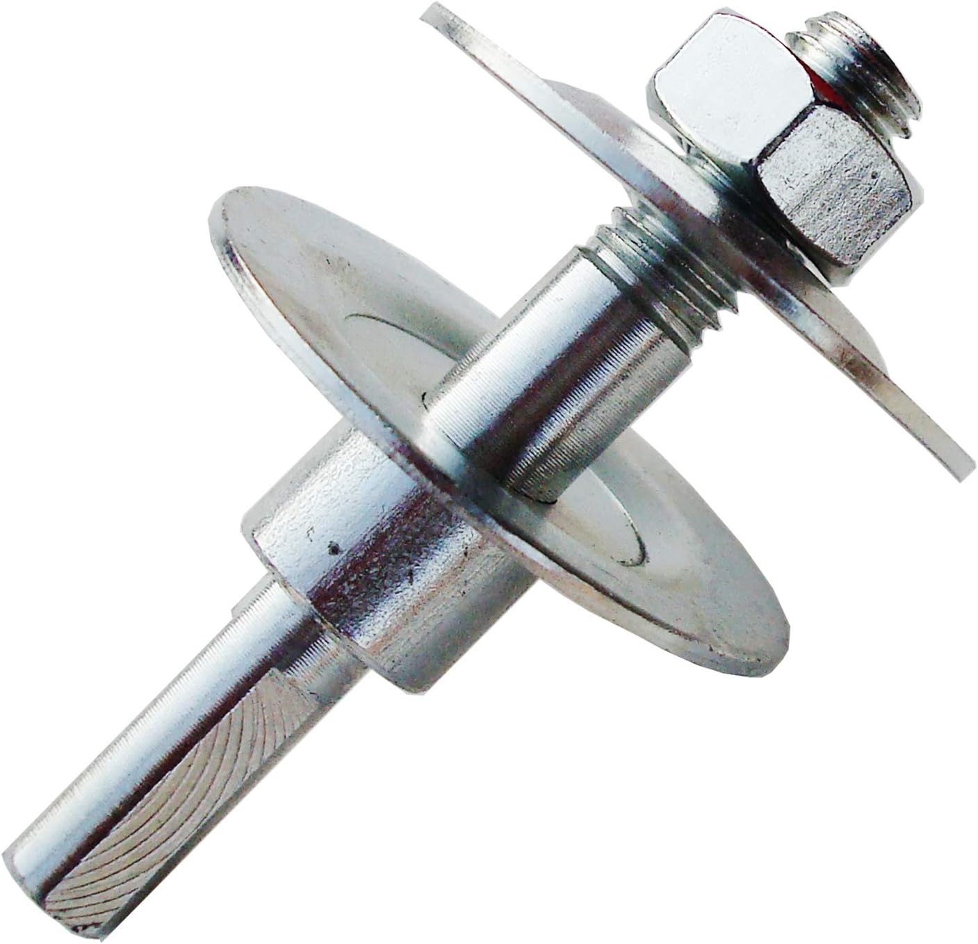 Heavy-Duty 2/5" 10mm Threaded Arbor Mandrel 8mm Long Shank - Fits Wheels Discs to 1" Thick,Pack of 2 Sets