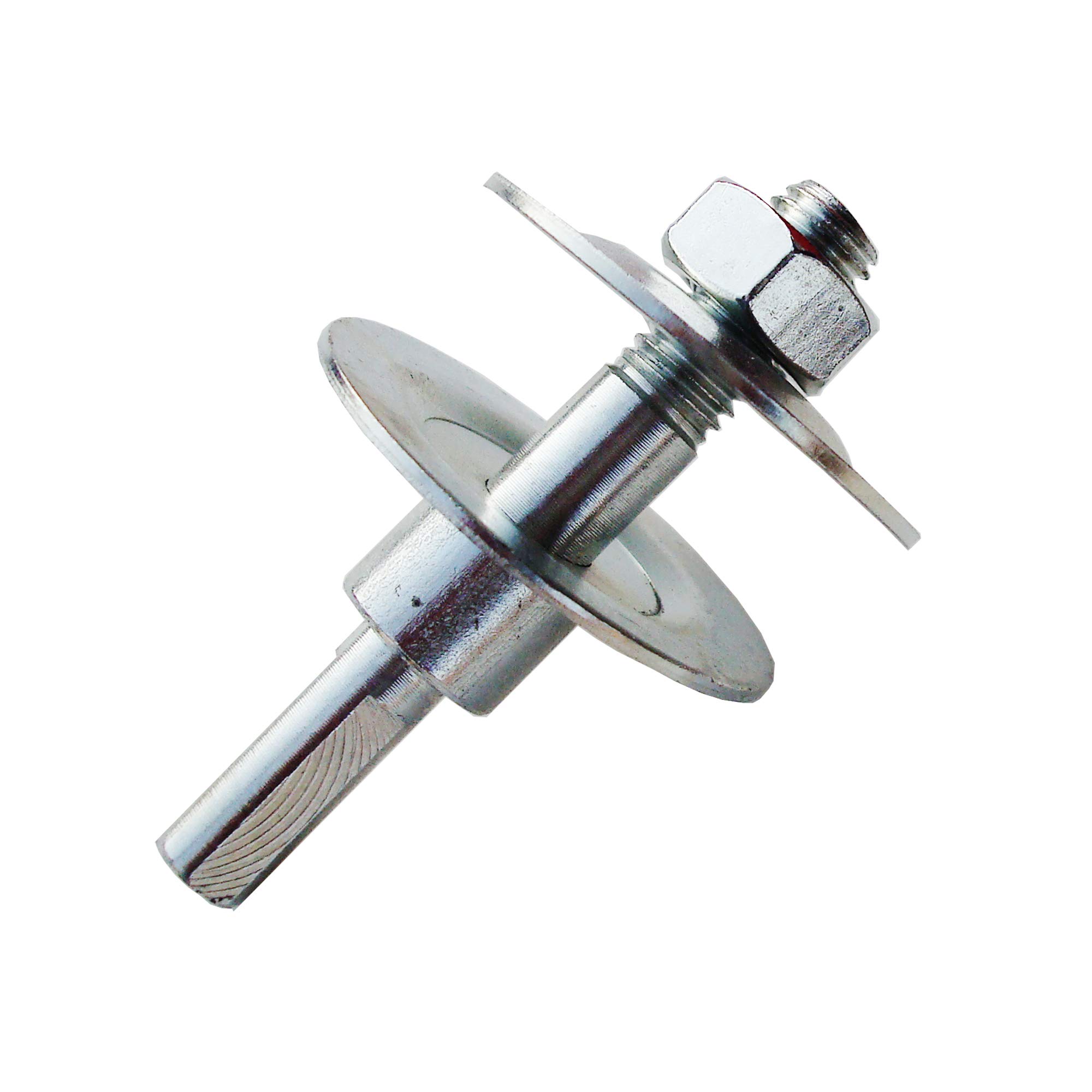 Heavy-Duty 2/5" 10mm Threaded Arbor Mandrel 8mm Long Shank - Fits Wheels Discs to 1" Thick,Pack of 2 sets