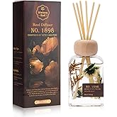 Luxury Hotel Scent Reed Diffuser 100ml (3.38oz) | No.1898 Hotel Collection Diffuser Oil Inspired by Ritz Carlton | Home, Bathroom & Office Decor | Long-Lasting Room Freshener Gift Set