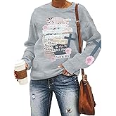 LOTUCY Christian Sweatshirts Women Love Like Jesus T Shirt Faith Religious Saying Inspirational Long Sleeve Pullover
