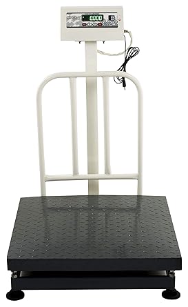 Iscale 200 Kg Capacity Digital Industrial Heavy Duty Platform Weighing Machine With Double Display 20 X 20 Inches Pan Size White Amazon In Industrial Scientific
