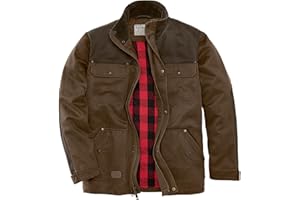 Legendary Whitetails mens Barn Chore Coat Vintage Work Jacket Waxed Cotton Water Resistant