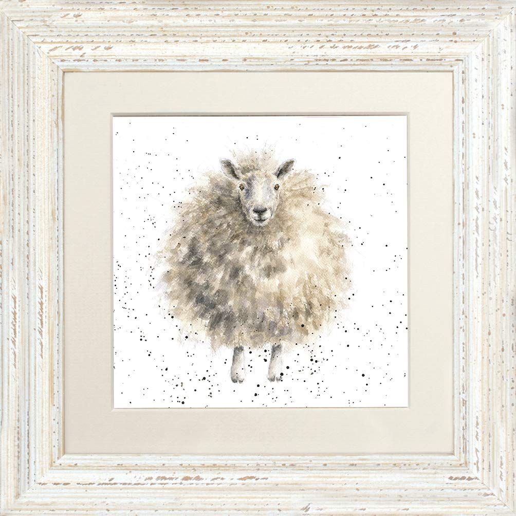 Wrendale Designs - 'The Woolly Jumper' Framed Card - White