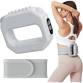 MERACH Fascia Ring Massager, Adjustable 6-Level Vibration for Home Gym Use | Multifunctional Full-Body Fascia Ring with Belt, Portable Cordless Massager, Targets Abs Thighs Arms
