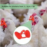OHYER 50pk Chicken Glasses Pheasant Pinless Peepers Poultry Blinder Anti Peck view 6