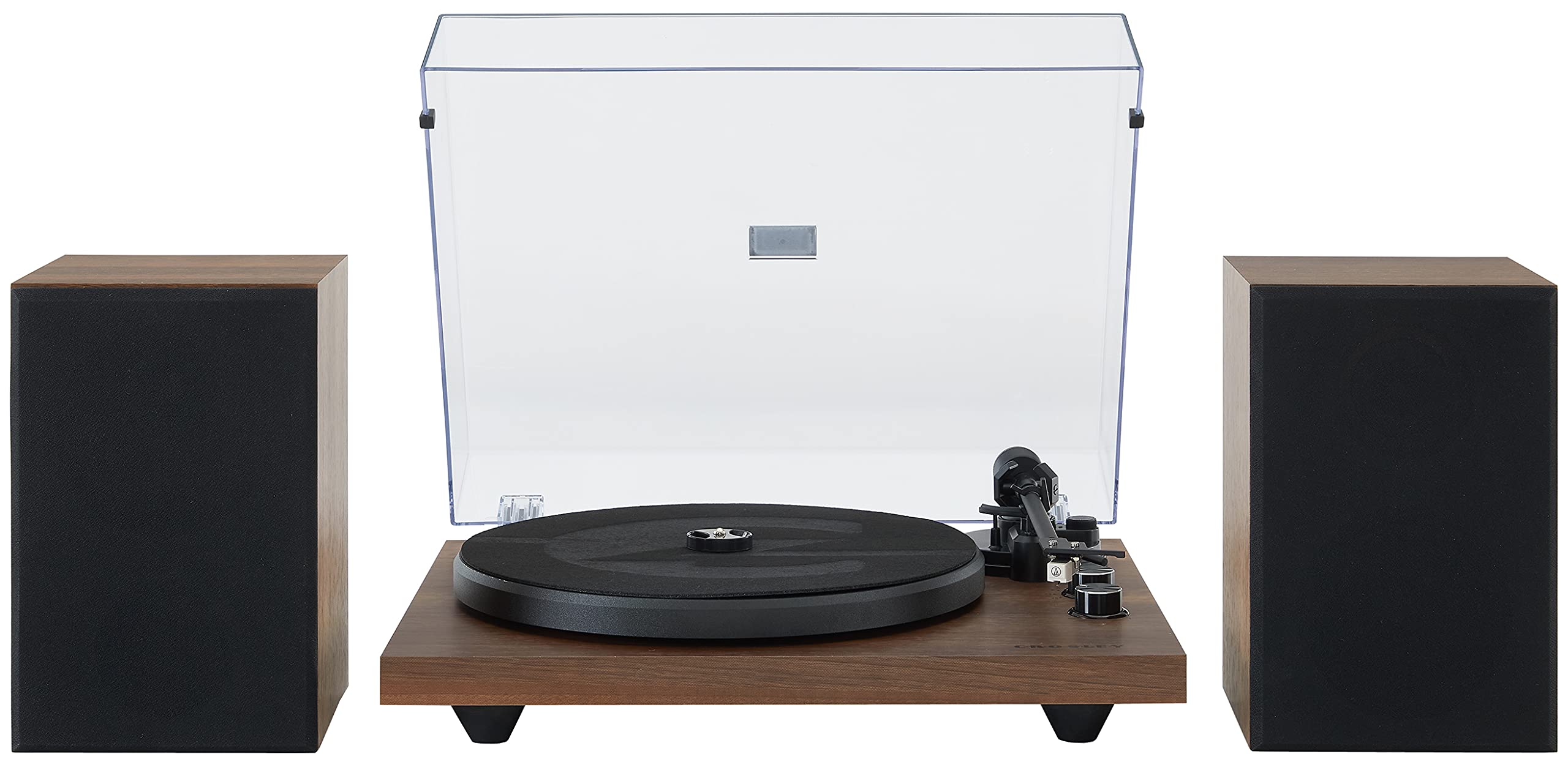 Crosley C62C-WA Record Player with Speakers, Walnut