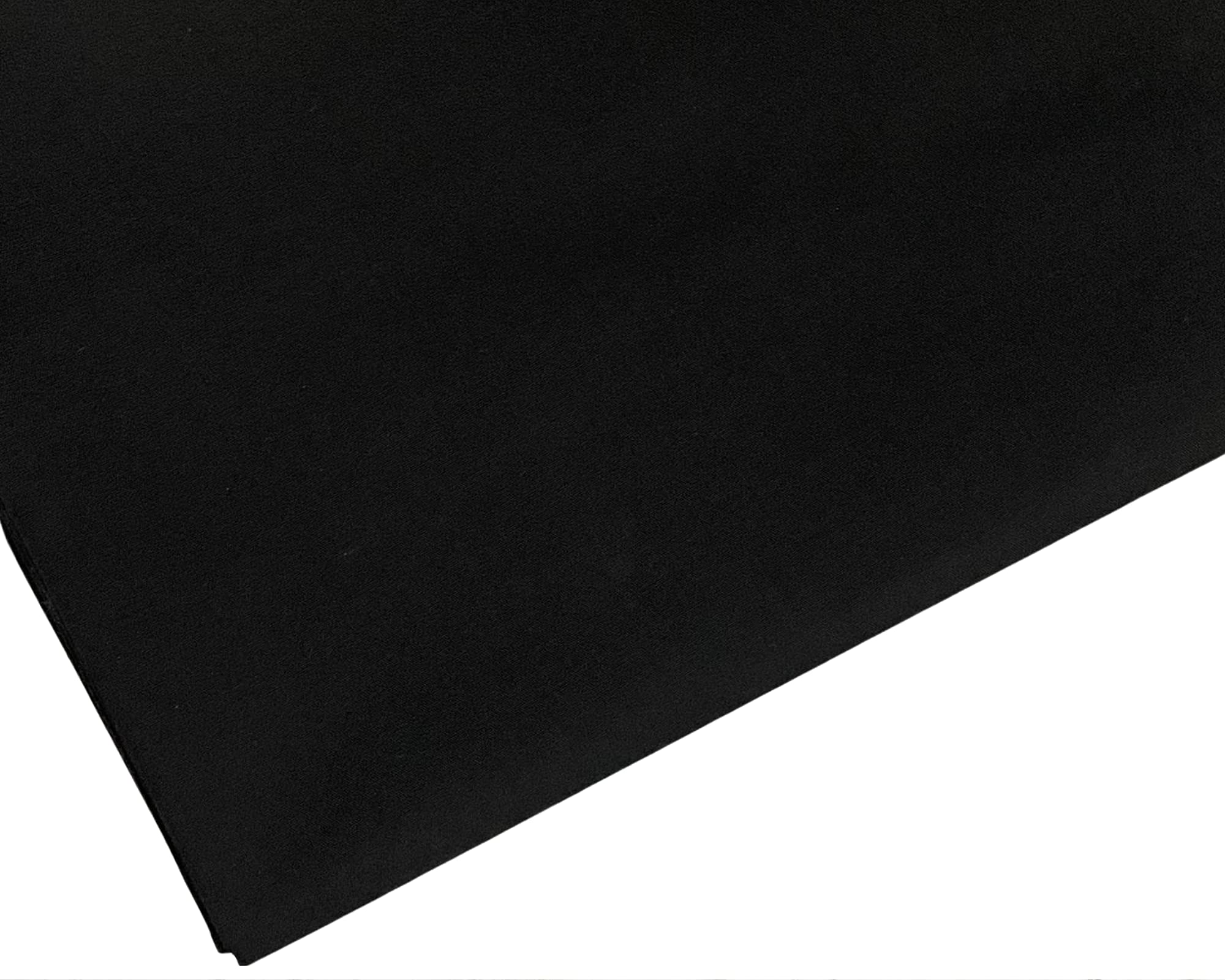 Plain Black Polycotton Fabric - 45 inch / 112 cm Wide (Black, 3 METRE)