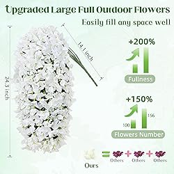 Siyaluens 2 Pcs UV Resistant Artificial Flowers for