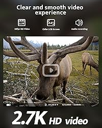 usogood WiFi Trail Camera, 32MP 2.7K 30fps Game