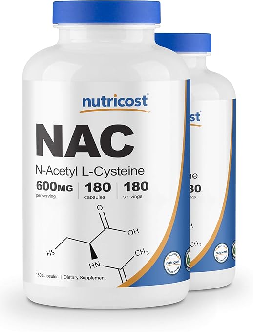 Amazon Com Nutricost N Acetyl L Cysteine Nac 600mg 180 Caps 2