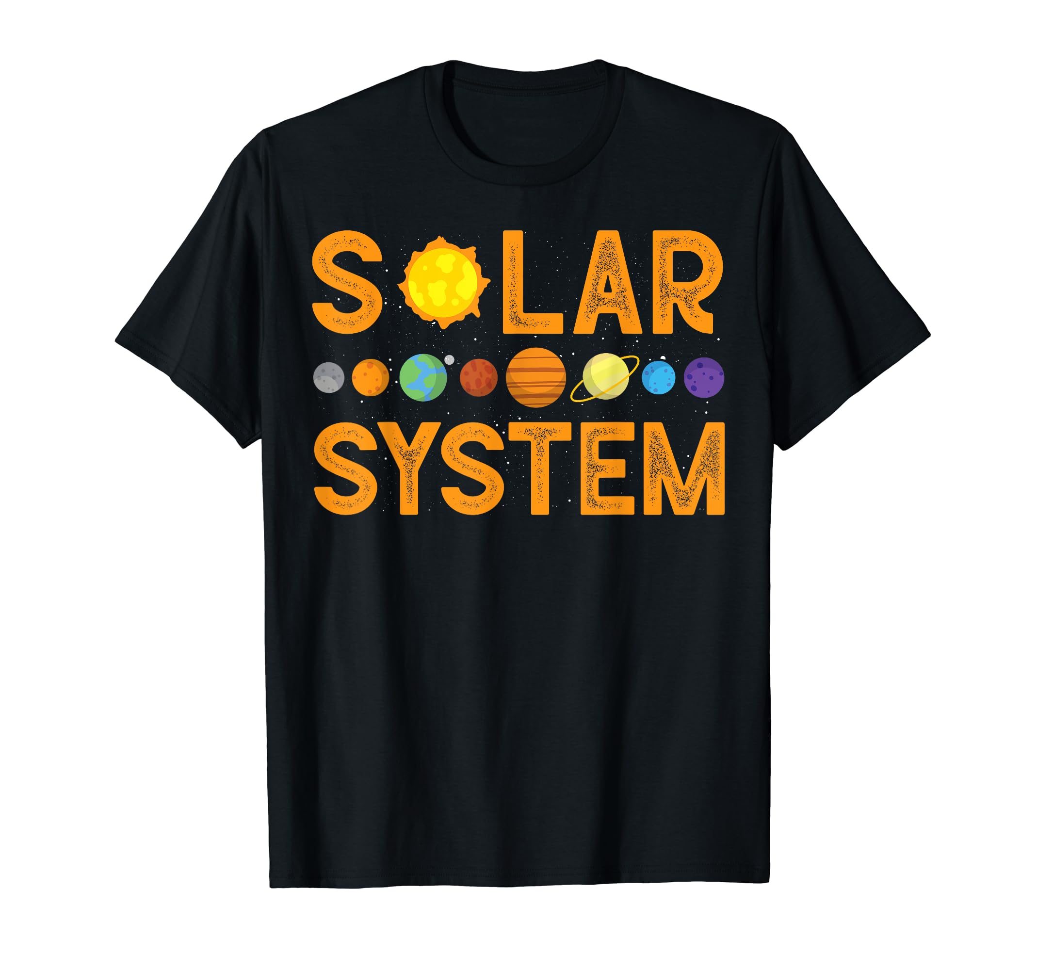 Solar System Shirt With Planets Science Space, Planet T-Shirt