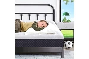 ONENICE 5 Inch Twin Mattress for Kids, Cooling Breathable Gel-Memory Foam Plus Removable Pillowtop Single Mattress in a Box, CertiPUR-US Certified, Fiberglass-Free