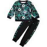 SunFocus Boys 3-6 Years Clothes Pullover Sweatshirt Tops and Pants Outfits Set