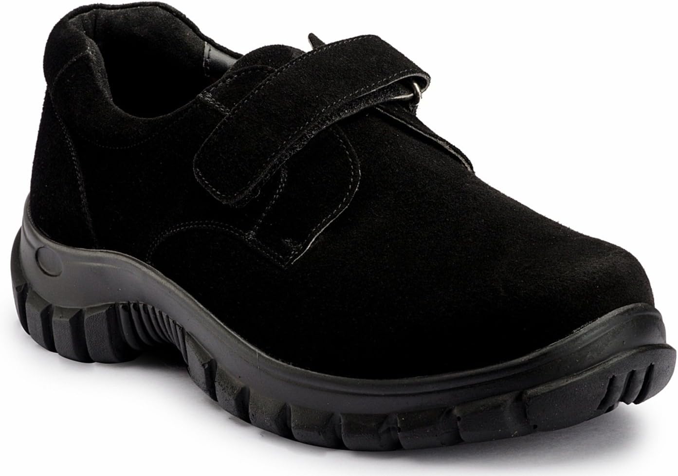 DE SCALZO Black Suede Orthopedic Diabetic Shoes for Men