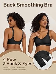 Women's V Neck Bra Wireless Push Up Bralette Padded