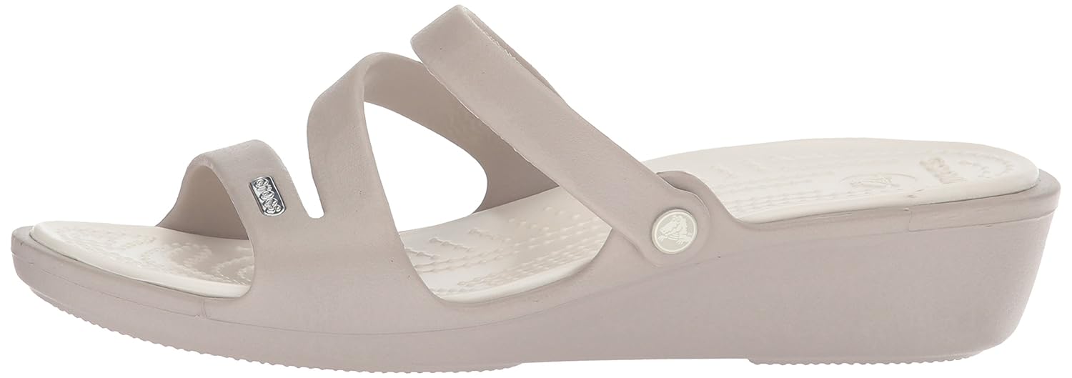 crocs womens patricia platinum oyster wedge
