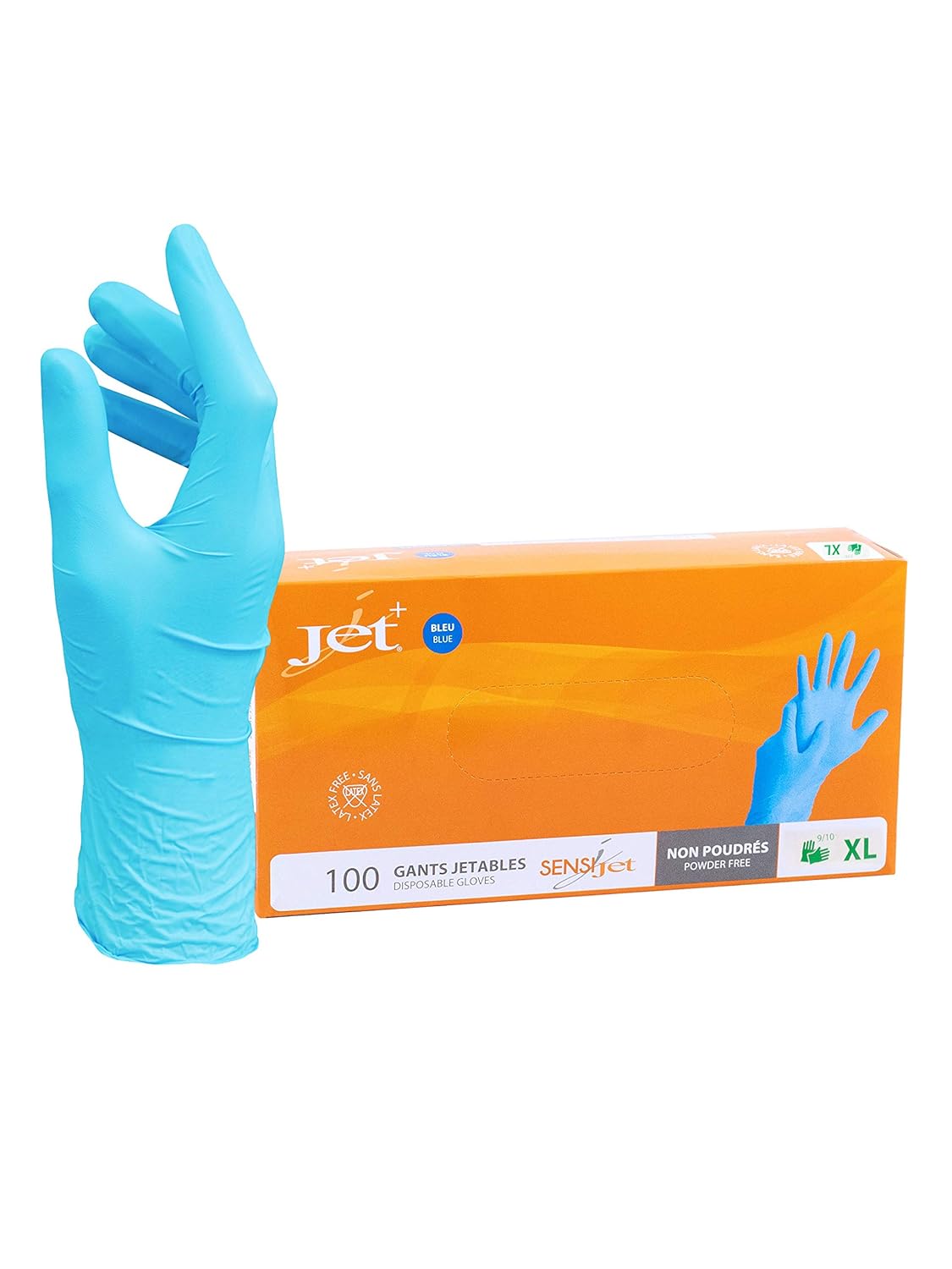 MultiPurpose Vinyl Gloves, Powder Free, Disposable, Extra Strong Box of 100 Size M BigaMart