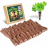Hapxalie 150 Pack Grow Sponges for Hydroponics, Replacement Root Growth Sponges Compatible with AeroGarden, Seed Starter Pods for Hydroponic Indoor Garden System (Cone)