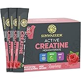 Creatine Monohydrate Powder Micronized PreWorkout Recovery Supplement | Support Muscle Building Strength Training Cognition | Vegan & Keto Friendly Easily Mixes Pop Box 30 Servings, Raspberry Flavored
