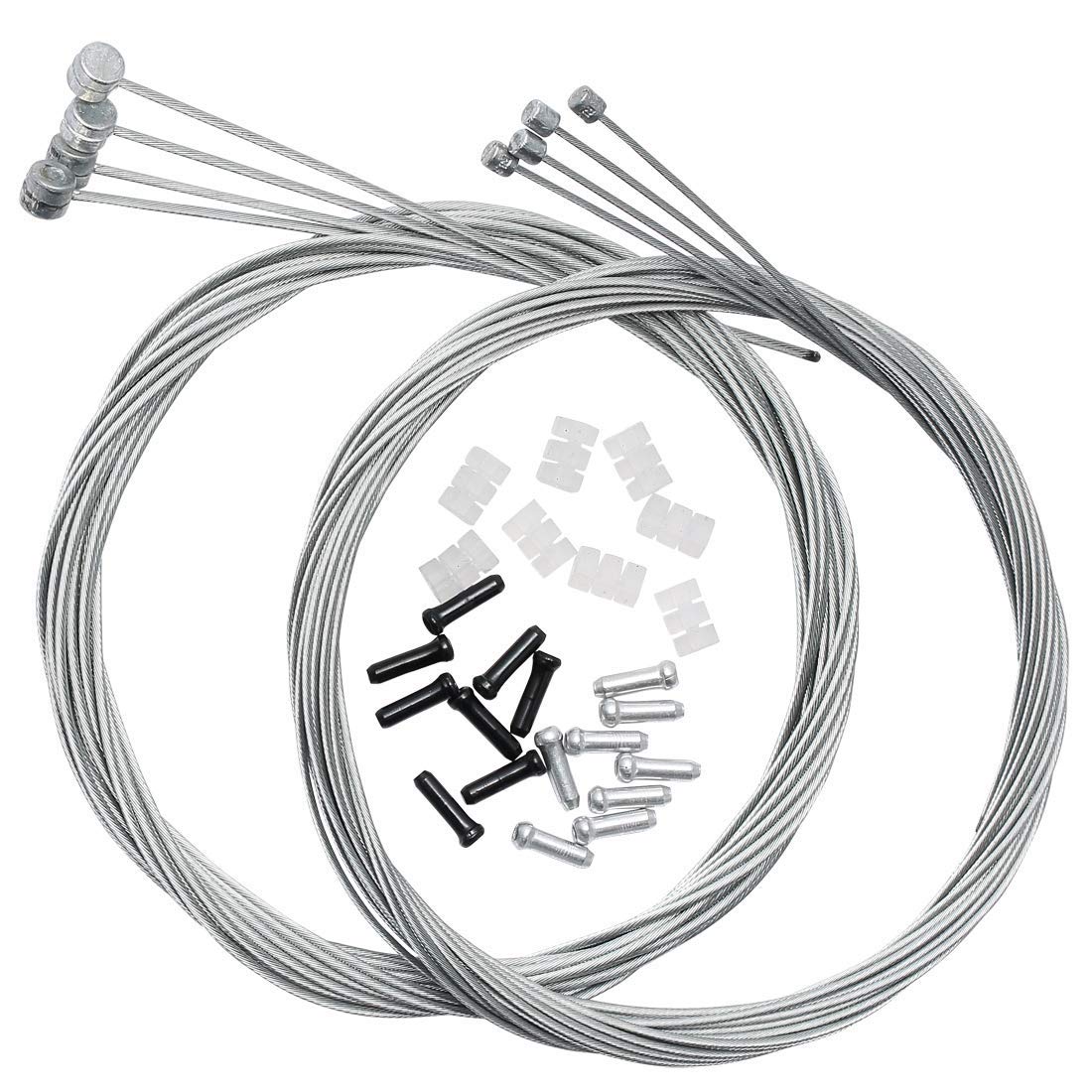 Dymoece Bicycle Derailleur Shifter Cables Brake Cables Set for Shimano Sram Road Mountain MTB Bike (for Mountain Bike)