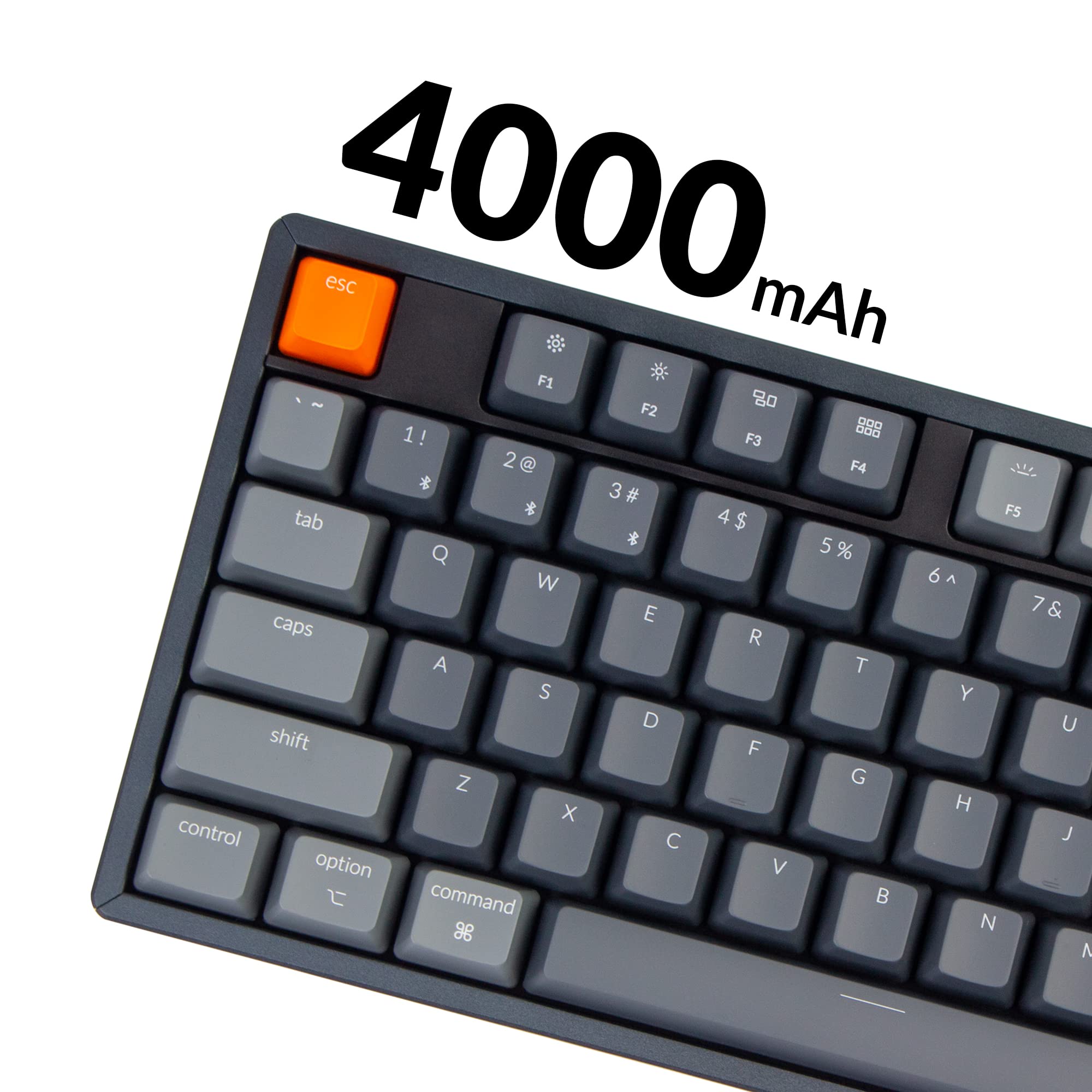 Keychron K10 Full Size 104 Keys Bluetooth Wireless/USB Wired Mechanical Gaming Keyboard for Mac with K Pro Brown Switch/RGB Backlight/Multitasking Computer Keyboard for Windows, Aluminum Frame