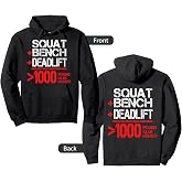1000lb Club Member Powerlifting Pullover Hoodie