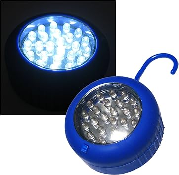 LED-Lampe rund mit Haken und Magnetfuß LEDs: Amazon.de: Elektronik