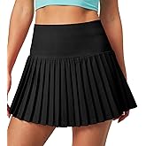Heathyoga Pleated Tennis Skirt with Pockets for Women Tennis Skort for Woman High Waisted Golf Skirts Athletic Skirt