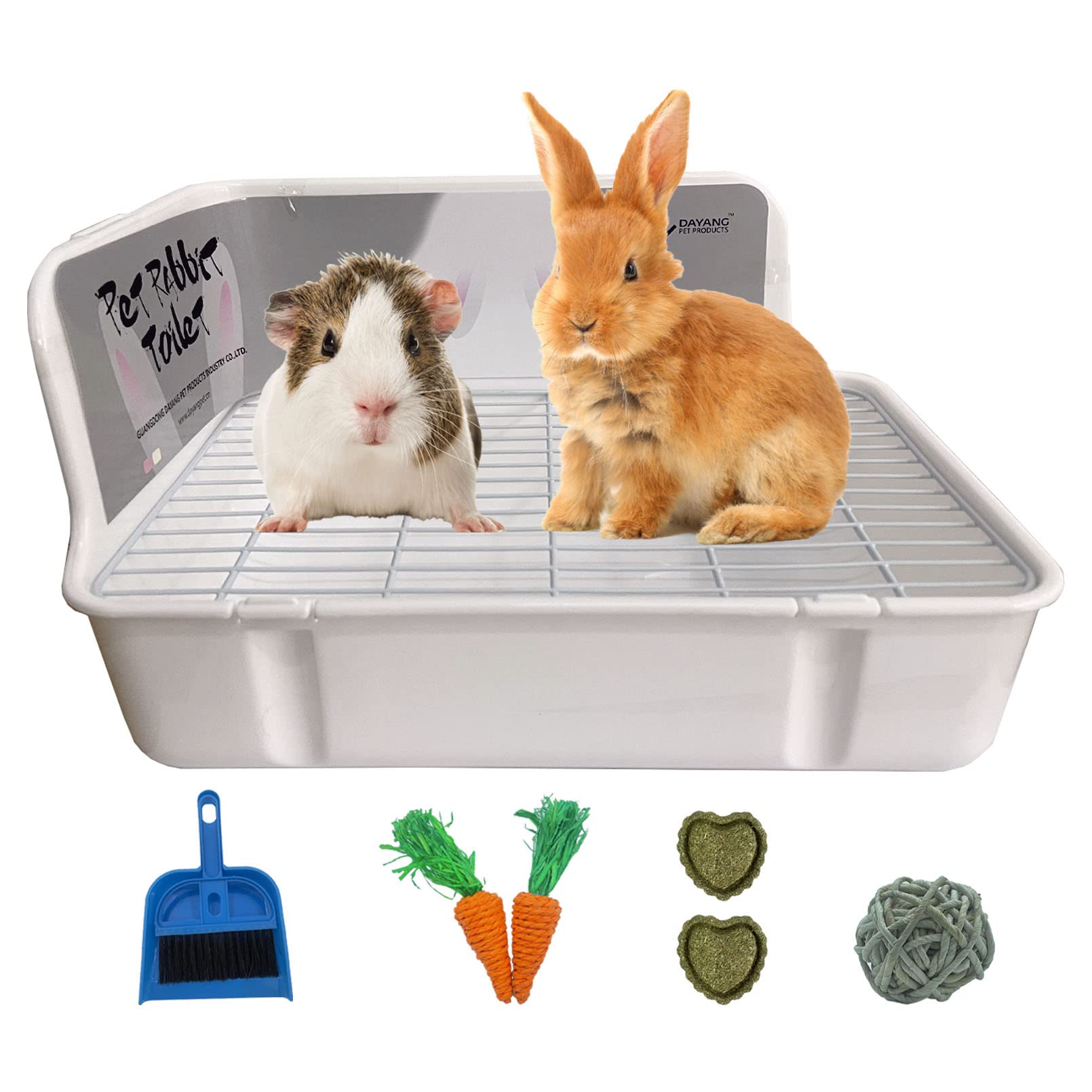 thumbnail image 2 of Kathson Large Rabbit Litter Box With Drawer - Corner Toilet For Adult Rabbits, Guinea Pigs, Ferrets & Small Pets 2 of 5