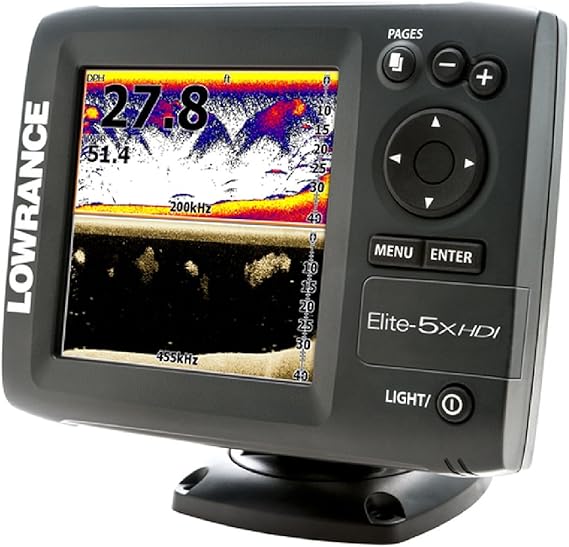 Lowrance Elite5x HDI Fishfinder with Transducer Black Amazon.co.uk Sports & Outdoors
