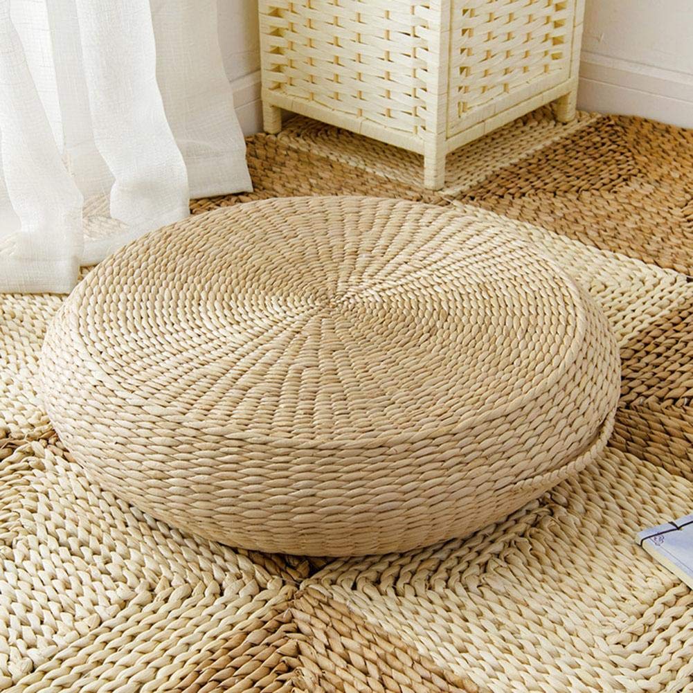 Cojines para espalderas y sillas Tatami tejido a mano estilo japonés