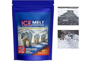 Fast Acting Ice Melter - Concrete Friendly Multipurpose Ice Melter - Snow Removing Supplies, Lawn Safe Melt for Sidewalks, St
