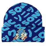 Bioworld Sonic Flat Embroidery Blue AOP Jacquard