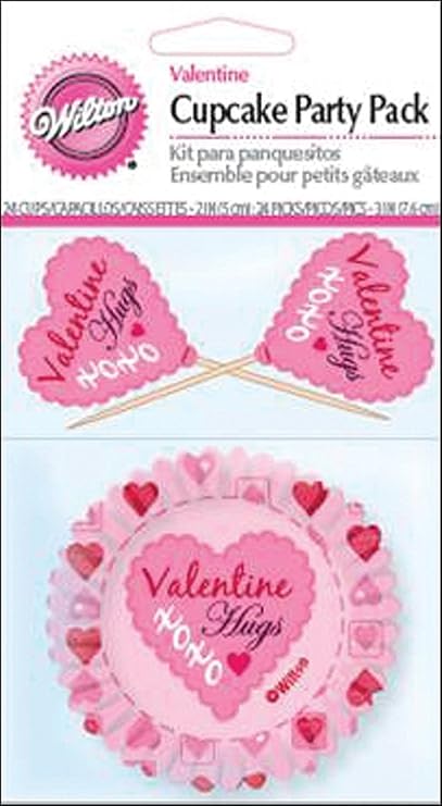 Wilton Cupcake Combo Pack 24/Pkg-Pink Damask