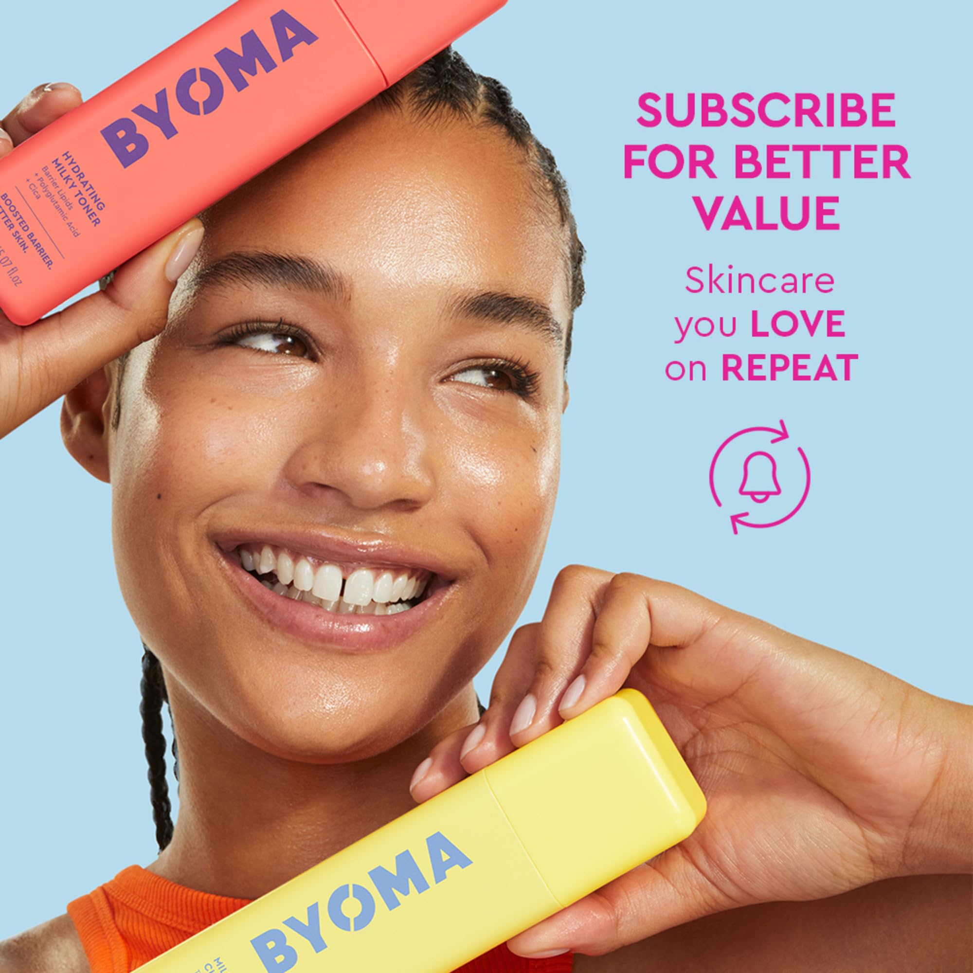 BYOMA Balancing Face Mist - pH Balanced Face Toner with Ceramides, Probiotics & Allantoin - Alcohol Free Toner Spray - Balance, Soothe & Refresh Throughout The Day - 3.38 fl. oz