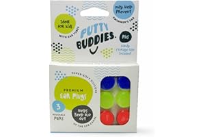 PUTTY BUDDIES Original Swimming Earplugs - The Best Swimming Ear Plugs - Block Water - Super Soft - Comfortable - Great for K