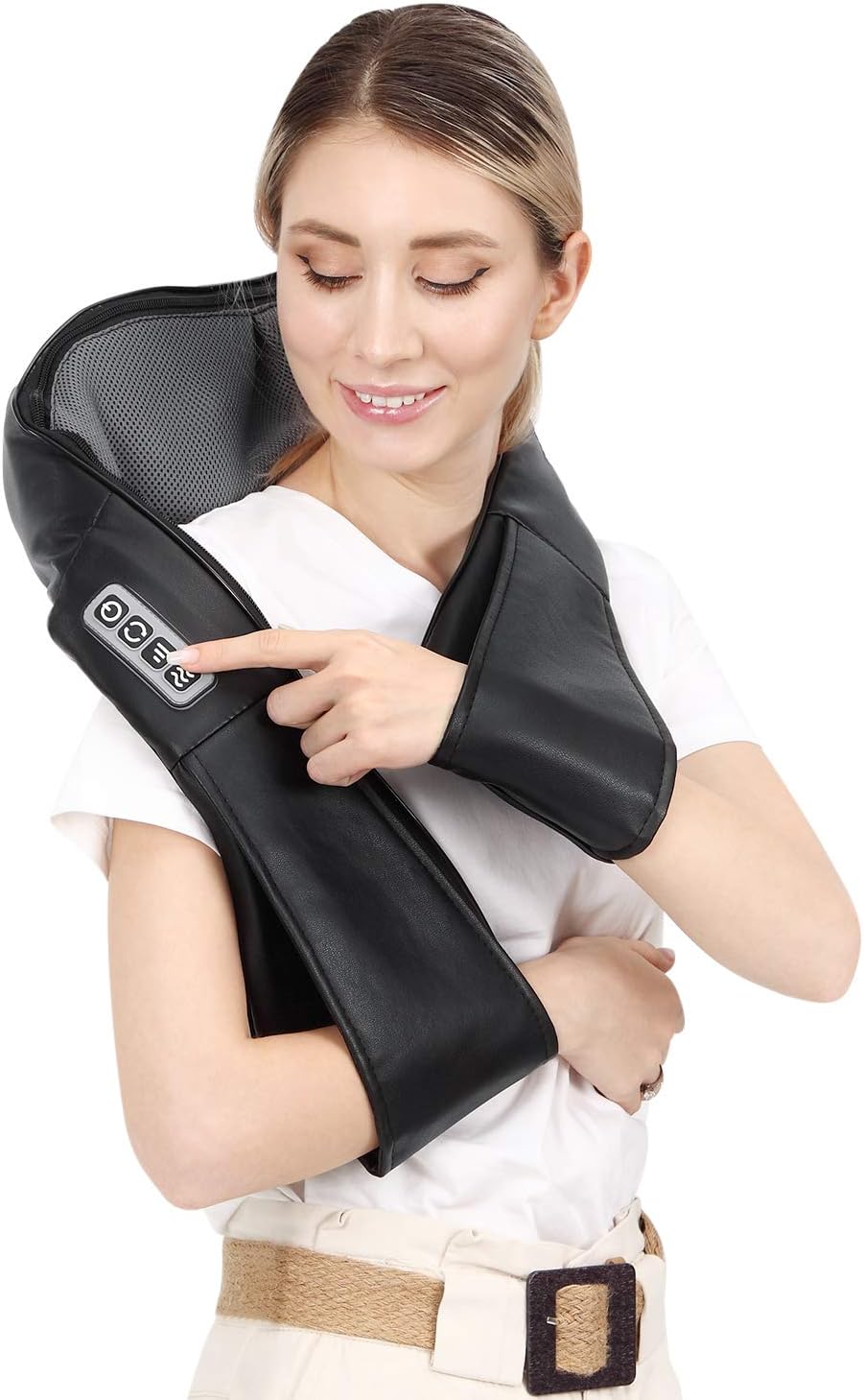 Neck Shoulder Back Massager, Electric Back Massage with Soothing Heat, Deep Tissue 3D Kneading Massage for Shoulder, Leg, Body Muscles Pain Relief Relax at Home, Office, and Car: Health & Personal Care