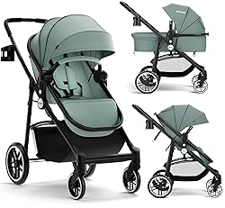 INFANS 2 in 1 Baby Stroller, High Landscape Infant