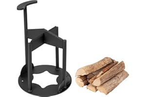 Cherbo Firewood Splitter Kindling Splitter Open Top Ring Design, Manual Log Splitter Wood Splitter Wedge Firewood Cutter for Camping, Fireplace, Barbecue