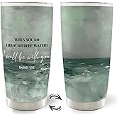 MOTERMATE Christian 20oz Travel Coffee Mug Tumbler Water Bottle for Women, Christian Bible Religious Inspirational Gifts, Religious Inspirational Stainless Steel Tumbler with Lid and Straw Drinkware