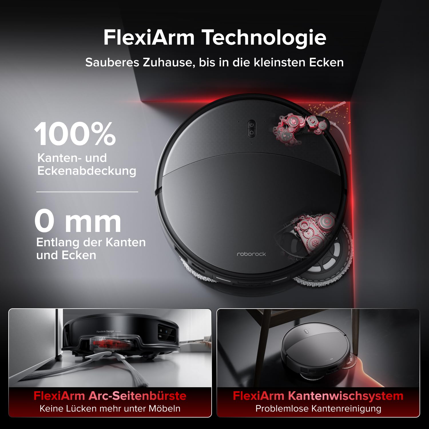 roborock Saros 20 Set Saugroboter mit Wischfunktion&angebbarem Wischmopp, AdaptiLift Chassis 3.0, 36,000 Pa Saugkraft, Autonomes StarSight System 2.0, DirTect-Technologie, Brandneues RockDock 6