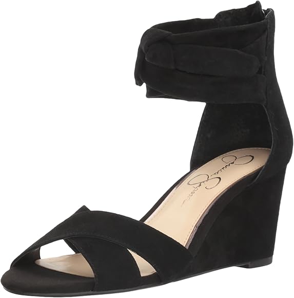jessica simpson black wedges