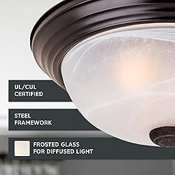 DESIGNERS FOUNTAIN 3-Light Flush Mount Ceiling