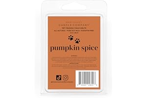 WEST COAST CANDLE COMPANY Pumpkin Spice | Pet Friendly Wax Melts | Natural Soy | Clean Burning | Non-Toxic | Veterinarian Approved | Pet Odor Eliminator | Air Freshening Scented Wax Melts