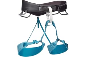 BLACK DIAMOND Women’s Momentum Rock Climbing Harness | Dual Core Construction | Adjustable Waist & Leg Loops | Lightweight
