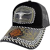 TOPACC Western Trucker Hat for Men Women Vintage Cowboy Country Hats Cute Baseball Cap for Western Outfit