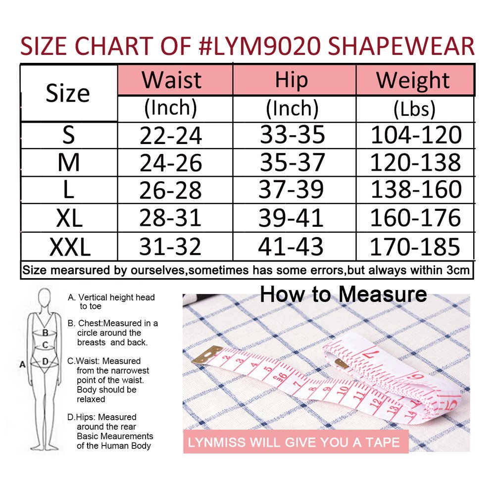 Lynmiss Women’s Shapewear, Adjustable Tummy Control Seamless Firm Control Waist Shaper for Women Body Shaper, Black-XL