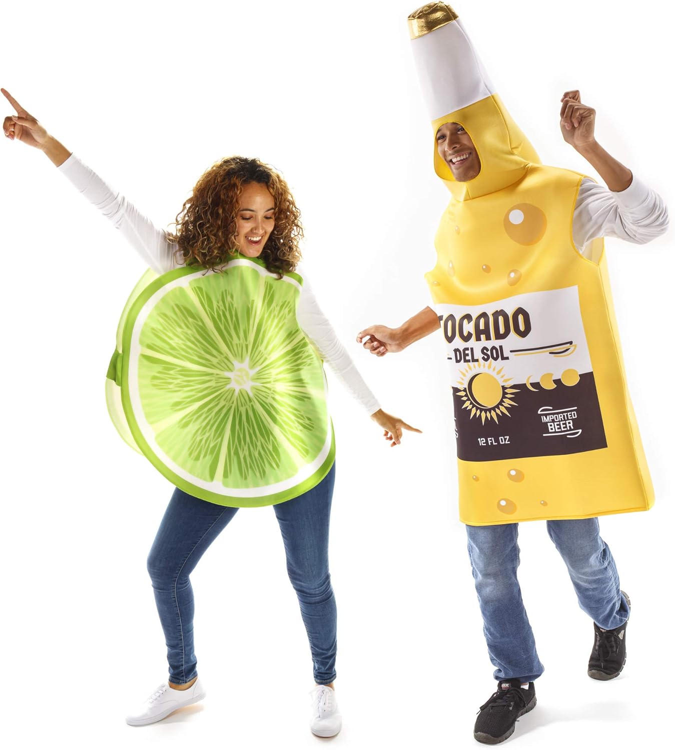Beer & Lime Halloween Couples Costume Funny Food Fruit