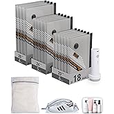 BAGSMART Rechargeable Wireless Pump Travel Storage Bags Set, Portable Space Saver Bags for Travel & Home, Vacuum Compression Seal Bag for Clothing- 18 combo bags