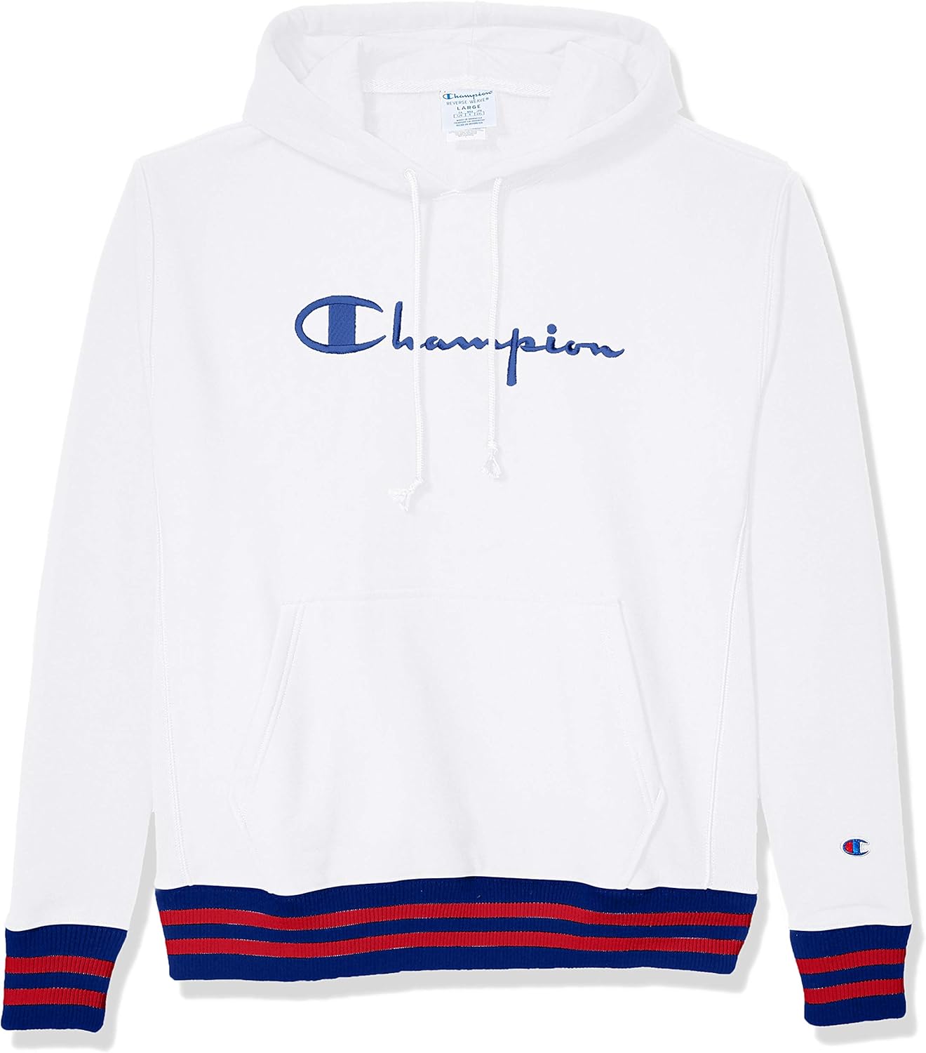champion reverse weave oversized flock pullover hoodie